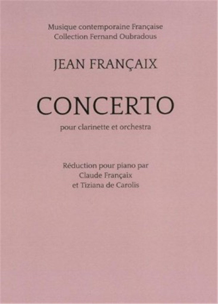 Concerto For Clarinet (Piano Reduction)